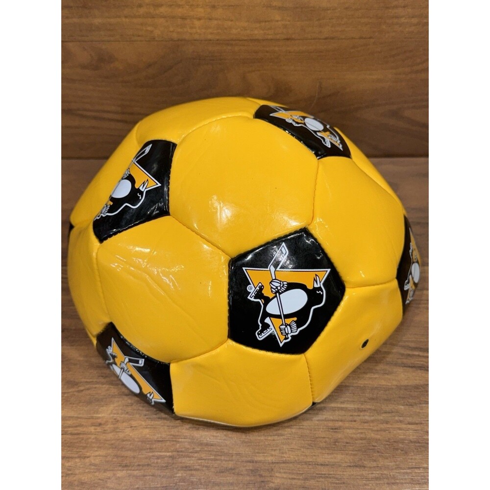 Pittsburgh Penguins Soccer Ball Gold Black Logo 2022-2023 Charity Game Bag NHL